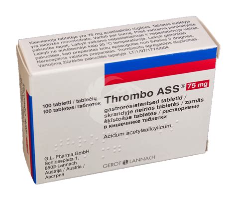 THROMBO ASS GASTRORESIST TBL 75MG N100 BENU Veebia