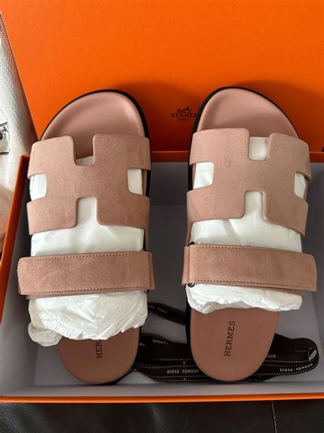 Authentic Hermes Chypre Sandal Nude Luxury Sneakers Footwear On Carousell