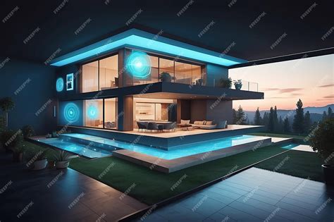 Premium Photo Smart Home Flat Design Style Illustration Concept Of