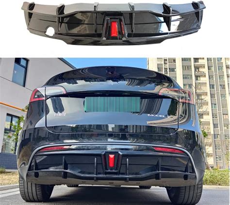 Car Rear Bumper Diffuser For Tesla Model Y Rear Lower Lip