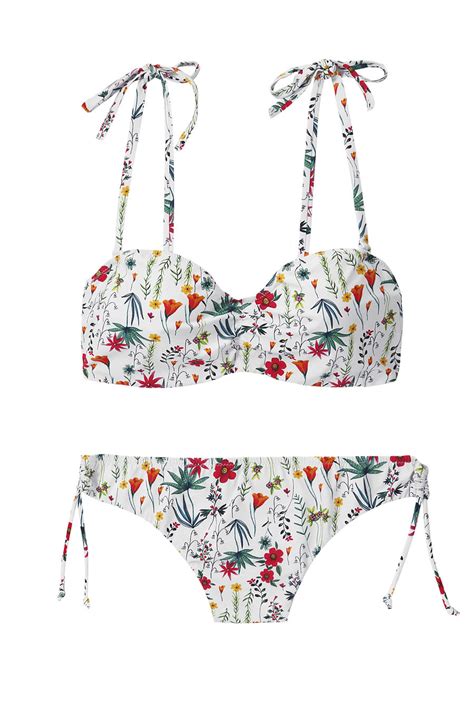 Estampado floral bikini Bañadores con estampado hawaiano y tropical Moda