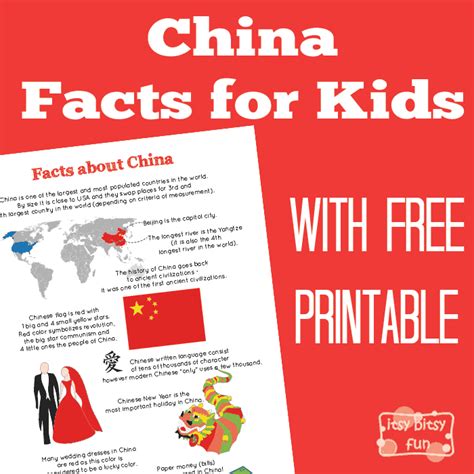 Fun China Facts for Kids - Itsy Bitsy Fun