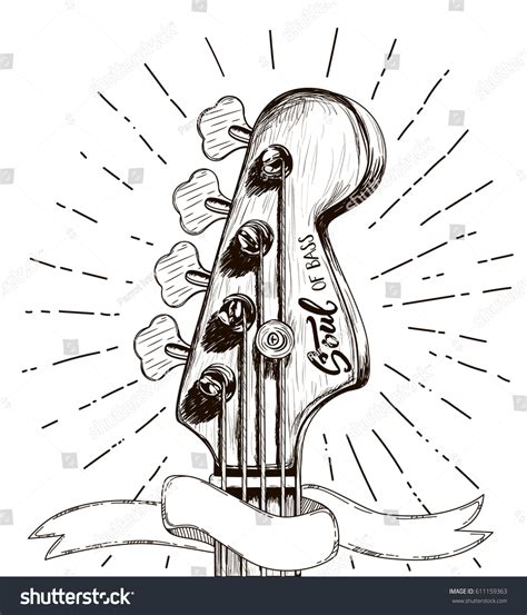 How To Draw A Bass Guitar