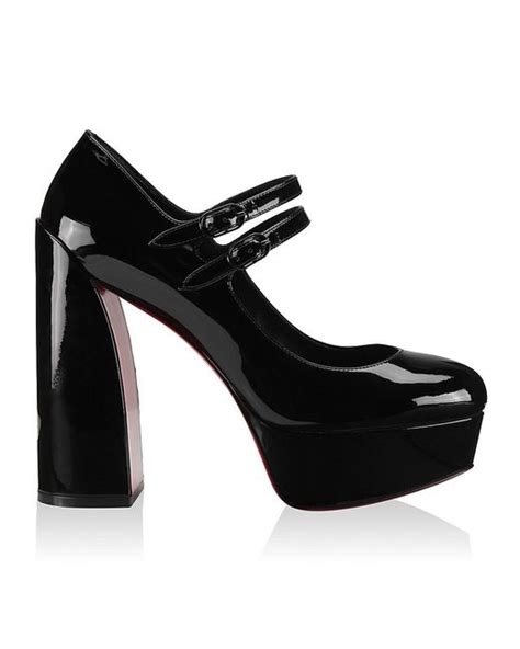 Christian Louboutin Movida Jane Patent Leather Pumps In Black Lyst