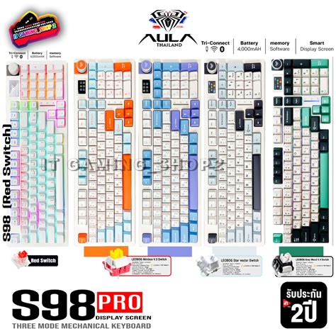 Aula S S Pro Tri Mode Key Mini Rgb Mah Hot Swap