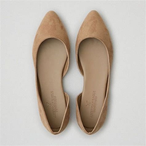 AE Pointed Toe D Orsay Flat Nude