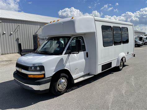 2019 Elkhart Coach Chevrolet Express 3500 14 Passenger Shuttle Bus