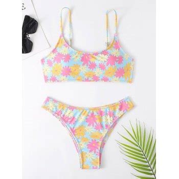 Emmiol Kostenloser Versand Spaghetti Tr Ger Bikini Set Mit