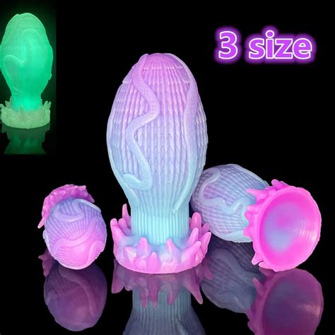 Dildo Anal De Silicone L Quido Luminous Para Homens Plug Anal Sex Toys Buceta Buceta Mulher