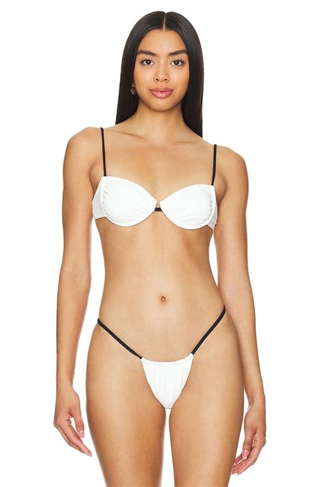 Indah X REVOLVE Lisa Underwire Bikini Top In White REVOLVE