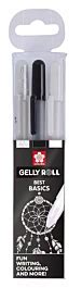 Set de 3 bolígrafos de gel Gelly Roll Basic Sakura