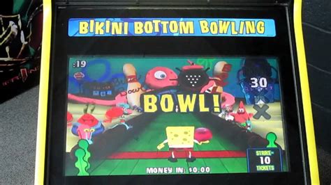 Spongebob Square Pants Bikini Bottom Bowling Arcade Game Youtube