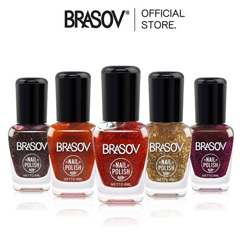 Jual Brasov Kutek Cat Kuku Nail Polish Ml Halal Shopee Indonesia