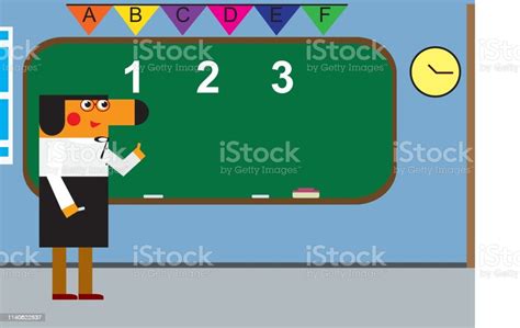 Teacher In The Classroom Stock Illustration Download Image Now