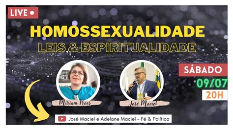 Live Homossexualidade Leis E Espiritualidade I Com Miriam Fróes Youtube