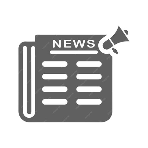 Premium Vector | SEO news icon Gray vector graphics