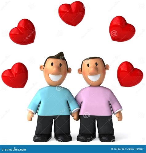 Gay Couple Stock Illustration Illustration Of Life Couple