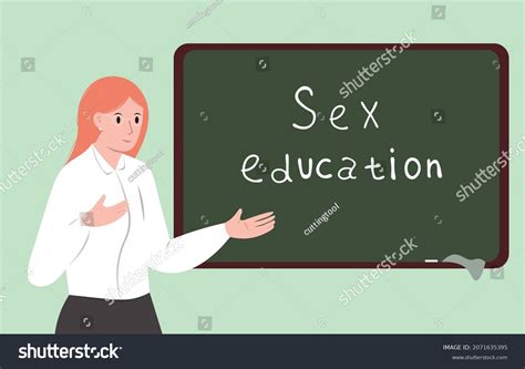 Teacher Teaches Sex Education Lesson School Stock Vector Royalty Free Shutterstock