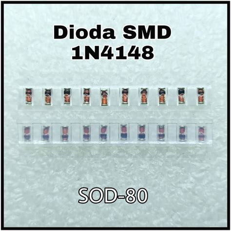 Jual Dioda SMD 1N4148 1A 100V / IN4148 Fast Switching Diode 1N 4148 SOD ...