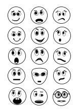 Malbilder Emojis Smileys Und Gesichter Ausdrucken