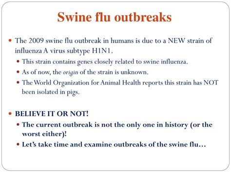 Ppt Swine Flu Powerpoint Presentation Free Download Id3854091