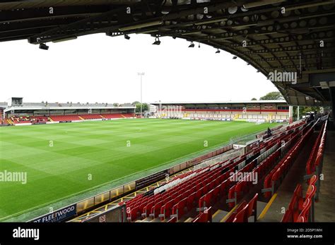 A general view of Highbury Stadium, home of Fleetwood Town Stock Photo ...