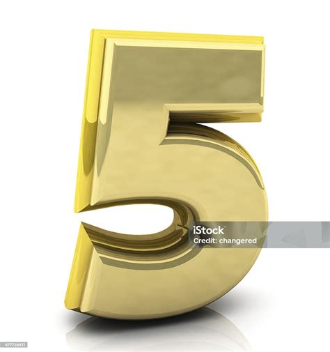 3d Number Five Stock Photo - Download Image Now - Communication