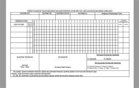 Ücretli İzin Formu mesleki ve teknik eğitim