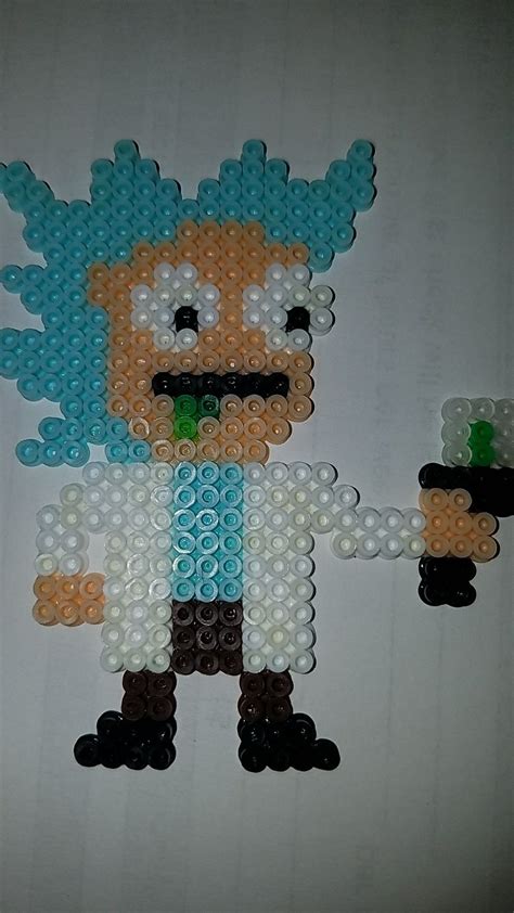 Rick And Morty Perler Bead Perler Bead Patterns Perler Beads Perler