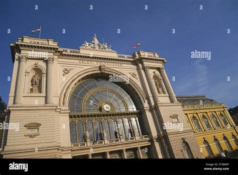 Facade Of Keleti Palyaudvar Budapest Keleti Station Eastern Railway