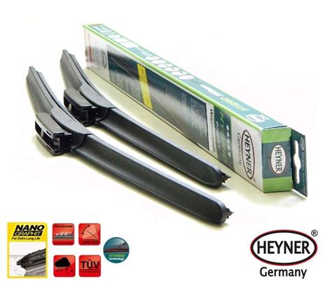 030000+030000 Щетки стеклоочистителя HEYNER Hybrid 50 + 50 см адаптер ...