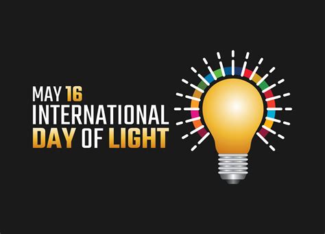 vector graphic of international day of light good for international day ...