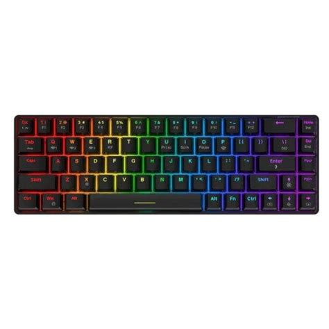 Ajazz K T Hot Swappable Red Switch Bluetooth Wireless Mechanical Keyboard BD