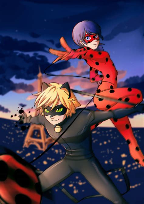 Miraculous Ladybug And Chat Noir By Kiwa007 On Deviantart