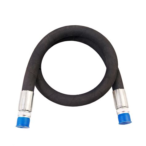 Hydraulic Hose Assembly, 48" x 1/2" NPT, Male Straight Fittings ...
