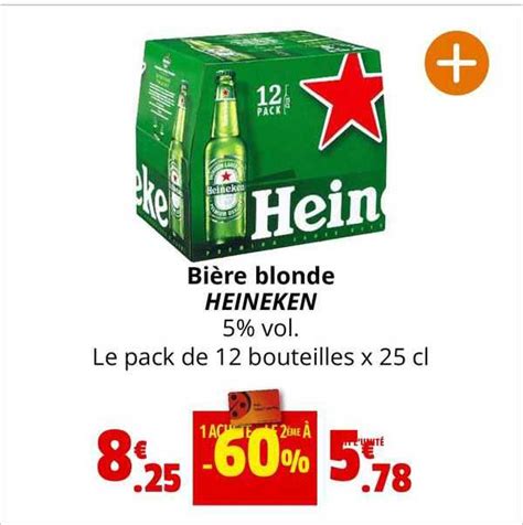 Promo Bi Re Blonde Heineken Chez Coccinelle Express Icatalogue Fr