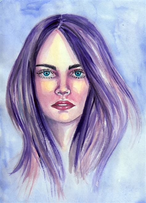 Watercolor portraits on Behance