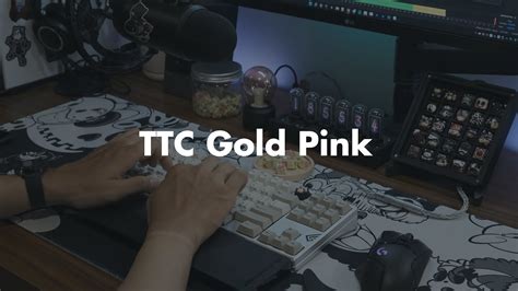 TTC Gold Pink Frog By Geonworks Aluminum Plate Switch Sounds 14