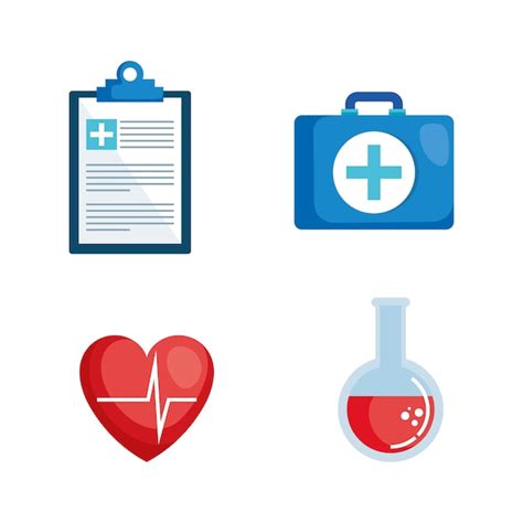 Premium Vector | Healthcare medical set icons