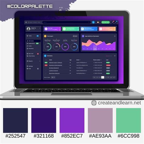 business color palette  reports  dashboards business