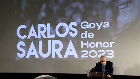 Carlos Saura Goya De Honor Youtube