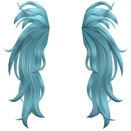 Messy Pigtail Extensions In Blue Roblox Item Rolimon S