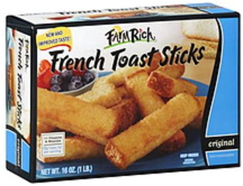 Farm Rich Original French Toast Sticks 16 Oz Nutrition Information