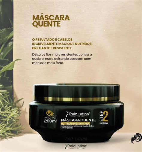 Máscara Quente Raiz Latina ml Cabelos Secos