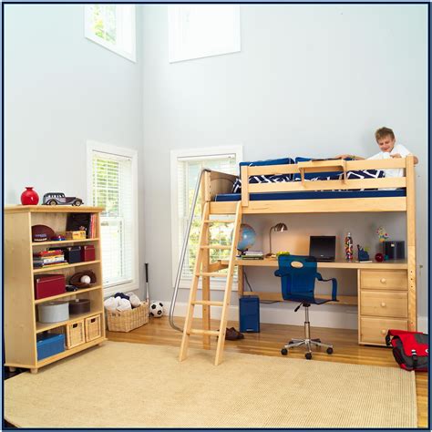 Bunk Bed With Desk Underneath Australia Bedroom Home Decorating