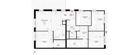 Plan appartement T5 de 96 43 m² neuf résidence Le domaine d Hestia