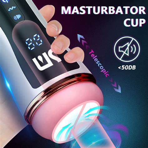 Male Masturbator Automatic Telescopic Rotating Aircraft Cup Electric Masturbation Cup Real