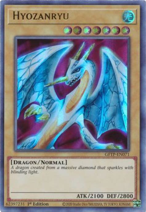 Yugioh Ghosts From The Past Single Card Ultra Rare Hyozanryu Gftp En071