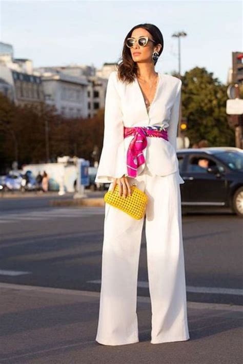 Vestido Branco Com Lenço Na Cintura - Mais de 50 Looks com Lenço na Cintura: A Peça Versátil