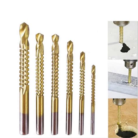 Carpenter Woodworking Drilling Cut Grooving Saw Drill Bits Set Pcs